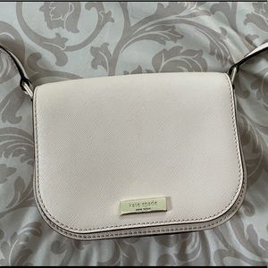 Kate Spade small cross body bag, very light pink, almost cream color.